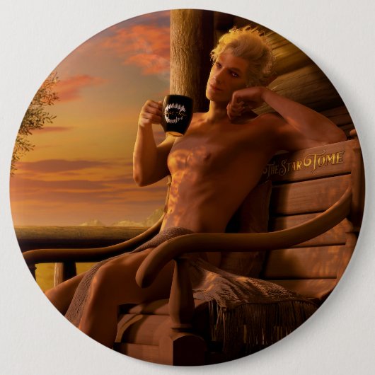 Astarion Baldur's Gate 3 Healing Ronde Button 6,0 Cm (Voorkant)