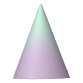 astel, esthetisch en Lila gradiënt ombre Feesthoedjes (Voorkant)