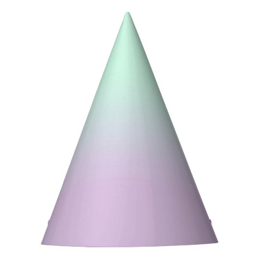 astel, esthetisch en Lila gradiënt ombre Feesthoedjes (Voorkant)