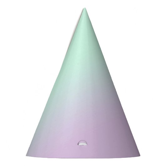 astel, esthetisch en Lila gradiënt ombre Feesthoedjes (Links)