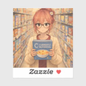 Aster™ Currently Buffering Die-Cut Sticker Cute Ae (Vel)