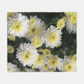 Aster Flowers Fleece Blanket (Voorkant (Horizontaal))