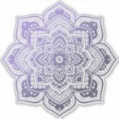 Aster Mandala Custom-Cut Vinyl Sticker (Devant)