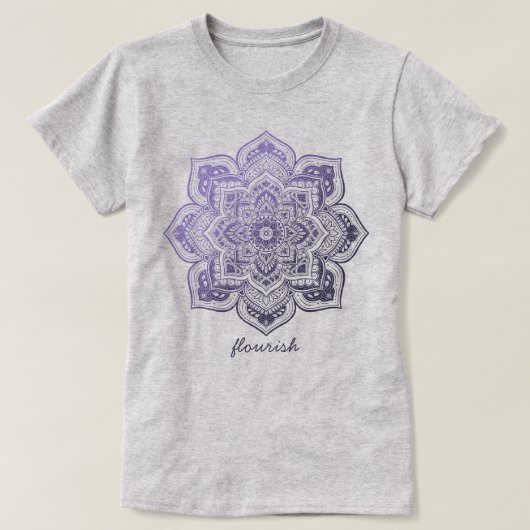 Aster Mandala Personalized T-Shirt (Design devant)
