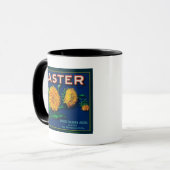 Aster-merk Citrus-kratenetiket Mok (Voorkant links)