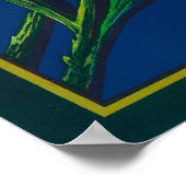 Aster-merk Citrus-kratenetiket Poster (Hoek)