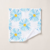 Aster Motif Aster bleu doux (Gant de toilette)