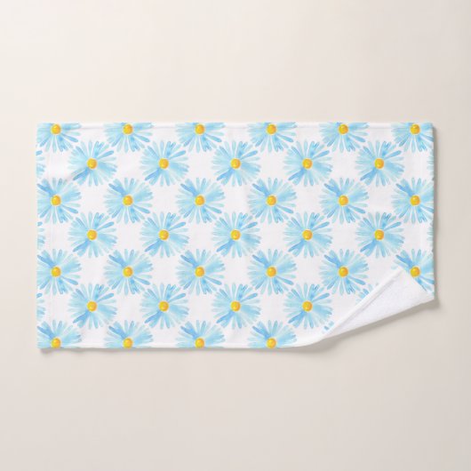 Aster Motif Aster bleu doux (Serviette à main)
