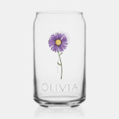 ASTER Septembre Fleur de naissance Nom personnalis (Verso)