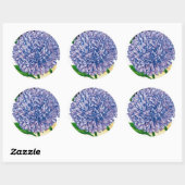 Aster  zaadpakket ronde sticker (Vel)