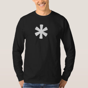Asterisk Monogram Alfabet Punctugroep T-shirt