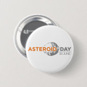 Asteroid Day badge, groot Ronde Button 5,7 Cm (Voorkant /achterkant)
