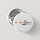 Asteroid Day badge, klein Ronde Button 3,2 Cm (Voorkant /achterkant)