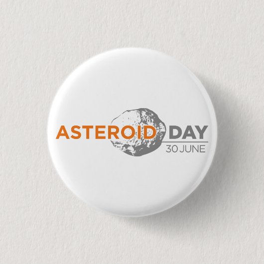 Asteroid Day badge, klein Ronde Button 3,2 Cm (Voorkant)