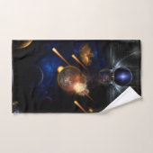 Astéroïde Apocalypse Fractage Art Spacescape (Serviette à main)
