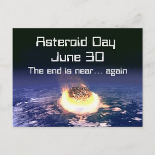 Asteroïde dag 30 juni briefkaart