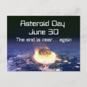 Asteroïde dag 30 juni briefkaart (Voorkant)