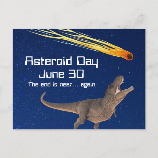 Asteroïde dag 30 juni briefkaart (Voorkant)