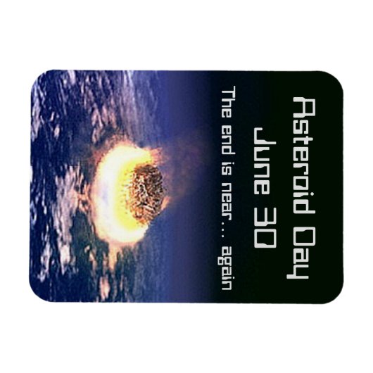Asteroïde dag 30 juni magneet (Horizontaal)