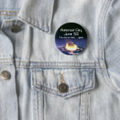 Asteroïde dag 30 juni ronde button 5,7 cm (In situ)