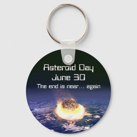 Asteroïde dag 30 juni sleutelhanger (Voorkant)