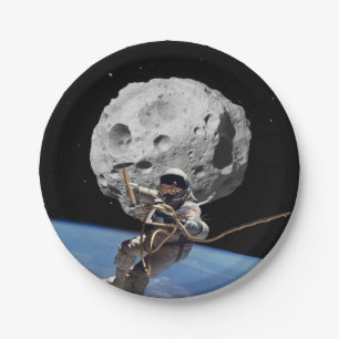 Asteroïde Miner Papieren Bordje