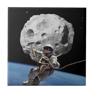 Asteroïde Miner Tegeltje