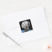 Asteroïde Miner Vierkante Sticker (Envelop)