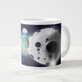 Asteroïde treft de planeet aarde! extra grote mok (Voorkant rechts)