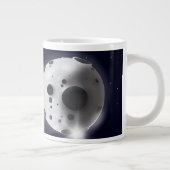 Asteroïde treft de planeet aarde! extra grote mok (Rechts)