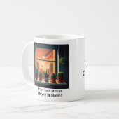 Asteroïde vensterbank cactus mok (Voorkant links)