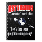 asteroïden notitieboek (Voorkant)