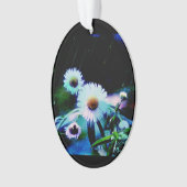 Asters Aglow Oval Ornament (voorkant)