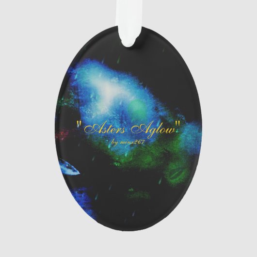 Asters Aglow Oval Ornement (dos)