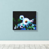 Asters Aglow Wrapped Canvas Prints (Insitu (Houten vloer))