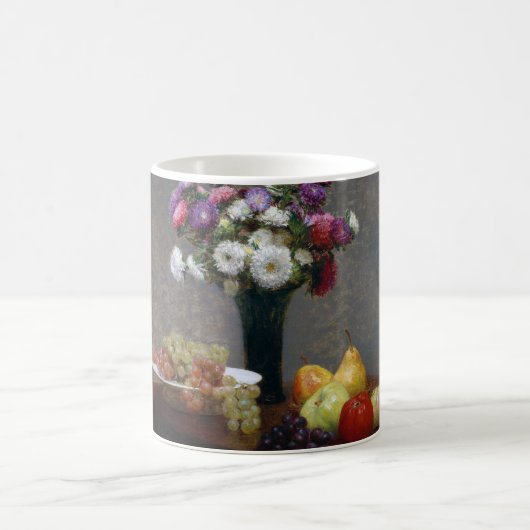 Asters en fruit, Henri Fantin-Latour Koffiemok (Center)