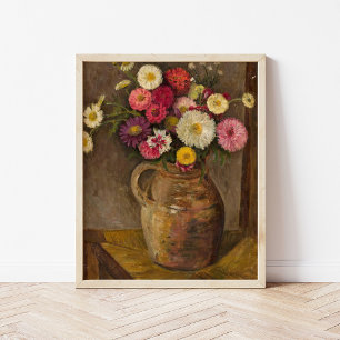 Asters en Zinnias   Tadeusz Makowski Poster