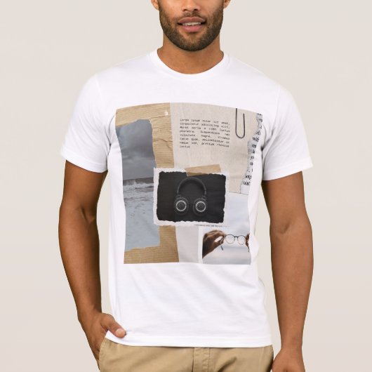asthatisch ontwerp voor mannen t-shirt (Voorkant)