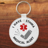Asthma Alert Sleutelhanger (Voorkant)