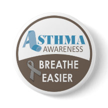 Asthma Awareness 3-inch Large Badge