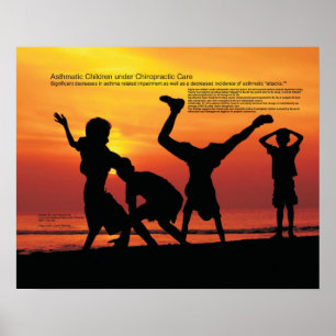 Asthmatische Kinderen onder Chiropraktijkzorg Poster