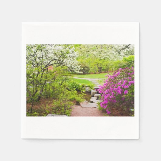 Asticou Azelea Garden in Spring, noordoostkust Servetten (Voorkant)