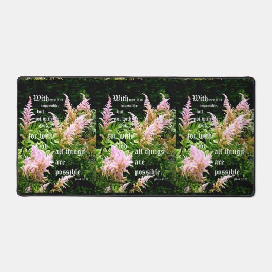 Astilbe avec Marc 10:27 (Recto)