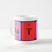 Astin tasse de nom de table périodique (Devant gauche)