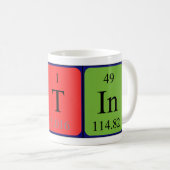 Astin tasse de nom de table périodique (Devant droit)