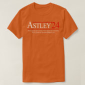 Astley 24 Geef je nooit nooit meer T-shirt (Design voorkant)