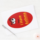 Astmaalarm bij sticker van kinderen (Envelop)