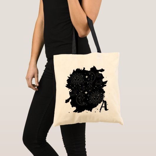 ASTOLOGIE (BLACK)-Canvas tas (Voorkant (product))