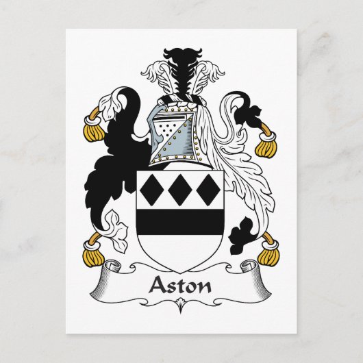 Aston Family Crest Briefkaart (Voorkant)