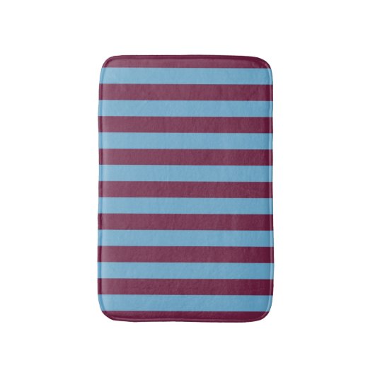 Aston Villa stripes football club kleuren premier Badmat (Voorkant Verticaal)